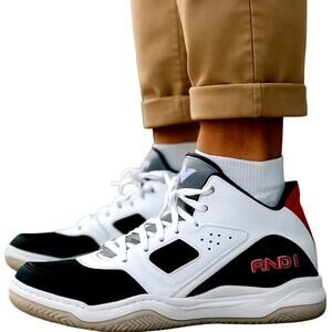 ANDI 10 White Capital 3 Men's Tennis Shoe Athletic Sneaker